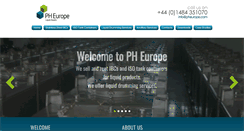 Desktop Screenshot of pheurope.com